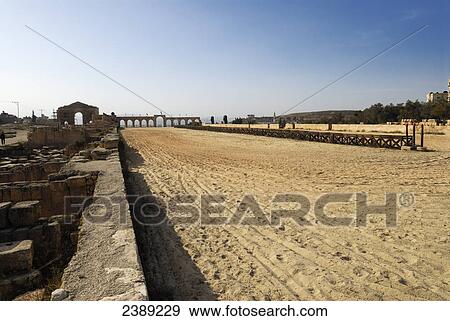 Old ruins of columns, Jarash, Jordan View Large Photo Image Stock Photo - Old ruins of columns, Jarash, Jordan . Fotosearch