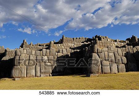 Old ruins of fortress, Sacsayhuaman, Cuzco, Cusco Region, Peru View Large Photo Image Stock Photography - Old ruins of fortress, Sacsayhuaman, Cuzco, Cusco Region, Peru . Fotosearch