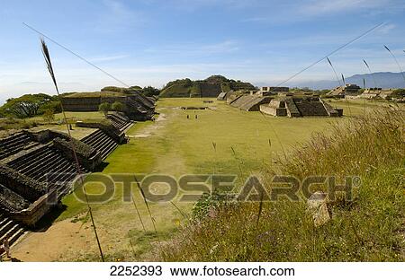 Old ruins of pyramids on landscape, Monte Alban, Oaxaca, Mexico View Large Photo Image Stock Image - Old ruins of pyramids on landscape, Monte Alban, Oaxaca, Mexico . Fotosearch