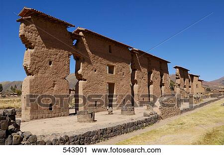 Old ruins of temple, Temple of Wiracocha, Raqchi, Cusco Region, Peru View Large Photo Image Stock Image - Old ruins of temple, Temple of Wiracocha, Raqchi, Cusco Region, Peru . Fotosearch