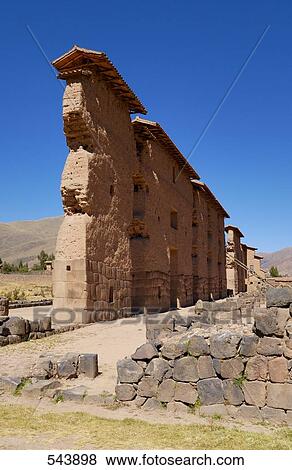 Old ruins of temple, Temple of Wiracocha, Raqchi, Cusco Region, Peru View Large Photo Image Stock Photo - Old ruins of temple, Temple of Wiracocha, Raqchi, Cusco Region, Peru . Fotosearch