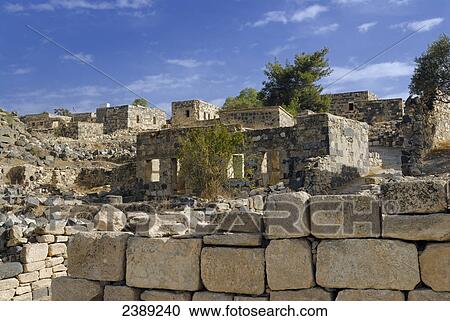 Old ruins of village, Umm Qais, Jordan View Large Photo Image Stock Image - Old ruins of village, Umm Qais, Jordan . Fotosearch