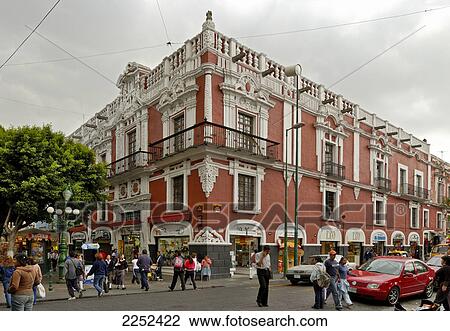 Stock Image - People walking on street . Fotosearch