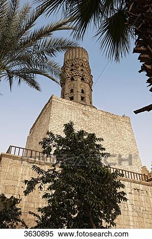 Pepper box minaret of the Al-Hakim Mosque, Cairo, Egypt View Large Photo Image Stock Photography - Pepper box minaret of the Al-Hakim Mosque, Cairo, Egypt . Fotosearch