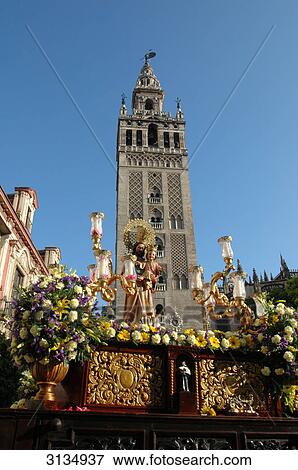 Procession, Sevilla, Andalucia, Spain View Large Photo Image Stock Photo - Procession, Sevilla, Andalucia, Spain . Fotosearch