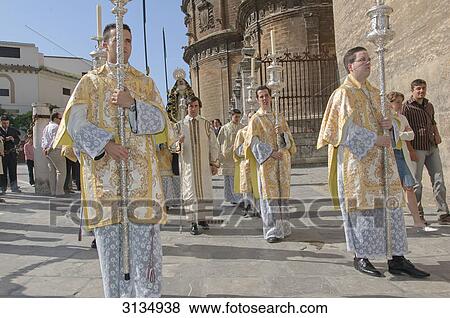 Procession, Sevilla, Andalucia, Spain View Large Photo Image Stock Photo - Procession, Sevilla, Andalucia, Spain . Fotosearch