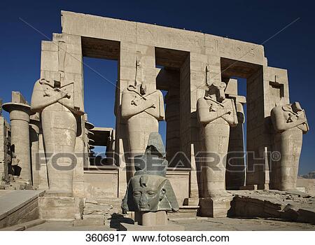Ramesseum, Luxor, Egypt, Africa View Large Photo Image Stock Photo - Ramesseum, Luxor, Egypt, Africa . Fotosearch