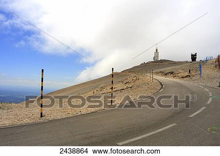 Road running through landscape, Mont Ventoux, Provence-Alpes-Cote d'Azur, France View Large Photo Image Picture - Road running through landscape, Mont Ventoux, Provence-Alpes-Cote d'Azur, France . Fotosearch
