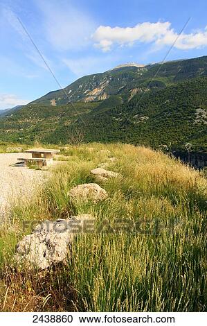 Rocks and bench in field, Mont Ventoux, Vaucluse, Provence-Alpes-Cote d'Azur, France View Large Photo Image Stock Image - Rocks and bench in field, Mont Ventoux, Vaucluse, Provence-Alpes-Cote d'Azur, France . Fotosearch