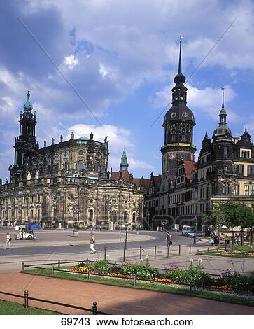Roman catholic church in city, Dresden, Saxony, Germany View Large Photo Image Stock Image - Roman catholic church in city, Dresden, Saxony, Germany . Fotosearch