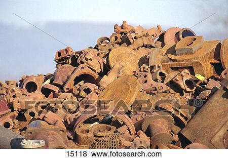 Rusty scrap metal at scrap yard View Large Photo Image Stock Photo - Rusty scrap metal at scrap yard . Fotosearch