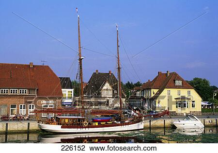 Sailing ship in river, Germany View Large Photo Image Stock Image - Sailing ship in river, Germany . Fotosearch