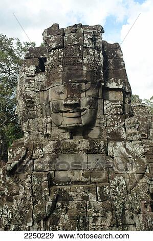 Sculptures in temple, Bayon Temple, Angkor, Cambodia View Large Photo Image Stock Photo - Sculptures in temple, Bayon Temple, Angkor, Cambodia . Fotosearch