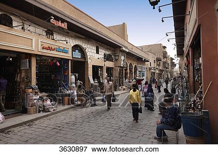 Souk Khan el-Khalili, Cairo, Egypt View Large Photo Image Stock Photo - Souk Khan el-Khalili, Cairo, Egypt . Fotosearch