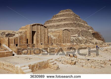 Step pyramid of Djoser, Saqqara, Egypt View Large Photo Image Stock Photo - Step pyramid of Djoser, Saqqara, Egypt . Fotosearch