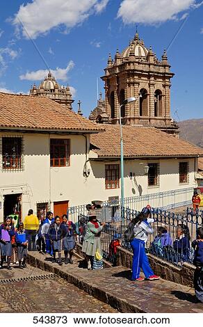 Students in front of church, Cuzco, Cusco Region, Peru View Large Photo Image Stock Image - Students in front of church, Cuzco, Cusco Region, Peru . Fotosearch
