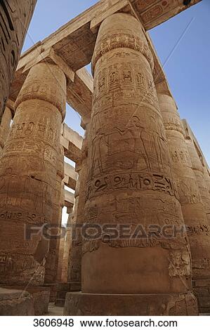 Temple of Karnak, Egypt, Africa View Large Photo Image Stock Photo - Temple of Karnak, Egypt, Africa . Fotosearch