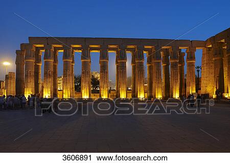 Stock Image - Temple of Luxor, Luxor, Egypt, Africa . Fotosearch