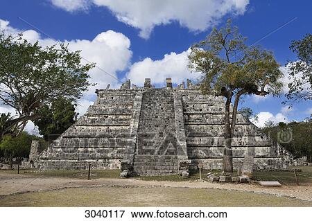 The High Priests Temple at the Maya ruin site Chichen Itza, Yucatan, Mexico View Large Photo Image Stock Photo - The High Priests Temple at the Maya ruin site Chichen Itza, Yucatan, Mexico . Fotosearch