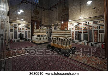 Tombs of Reza Shah Pahlavi and King Farouk I of Egypt in the Al-Rifai Mosque, Cairo, Egypt View Large Photo Image Stock Image - Tombs of Reza Shah Pahlavi and King Farouk I of Egypt in the Al-Rifai Mosque, Cairo, Egypt . Fotosearch