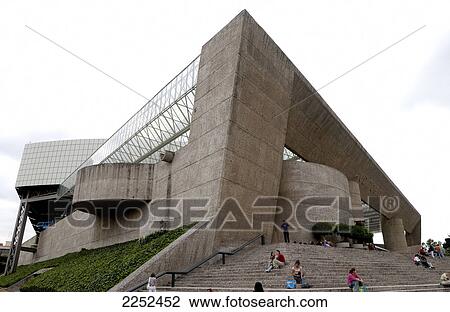 Stock Image - Tourists in front of auditorium . Fotosearch
