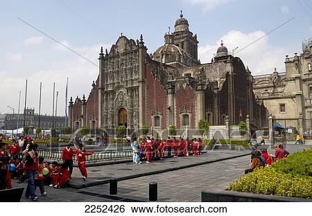Tourists in front of church View Large Photo Image Stock Photograph - Tourists in front of church . Fotosearch