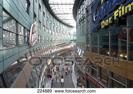 Tourists in shopping mall, Leipzig, Saxony, Germany View Large Photo Image Stock Photo - Tourists in shopping mall, Leipzig, Saxony, Germany . Fotosearch