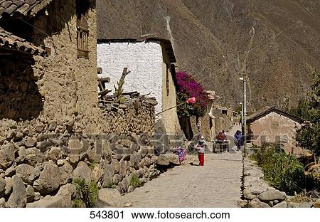 Tourists in village, Ollantaytambo, Urubamba Province, Cusco Region, Peru View Large Photo Image Stock Image - Tourists in village, Ollantaytambo, Urubamba Province, Cusco Region, Peru . Fotosearch