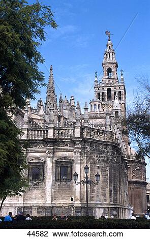 Tourists near a cathedral, La Giralda, Seville, Andalusia, Spain View Large Photo Image Stock Image - Tourists near a cathedral, La Giralda, Seville, Andalusia, Spain . Fotosearch