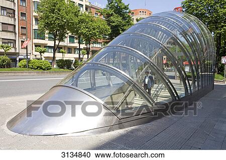 Underground station, Bilbao, Spain View Large Photo Image Stock Image - Underground station, Bilbao, Spain . Fotosearch