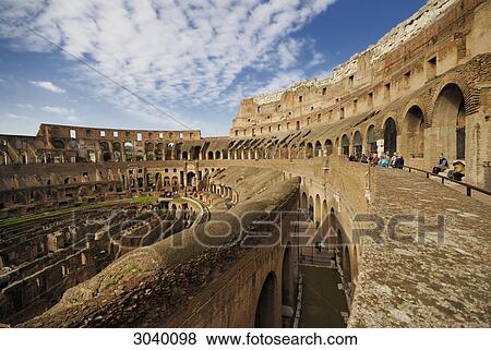 View over the internal space of the Colosseum, Rome, Italy View Large Photo Image Stock Photo - View over the internal space of the Colosseum, Rome, Italy . Fotosearch