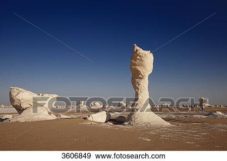 Stock Photo - White Desert, Libyan Desert, near Oasis Farafra, Egypt, Africa . Fotosearch
