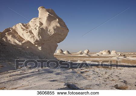 Stock Photography - White Desert, Libyan Desert, near Oasis Farafra, Egypt, Africa . Fotosearch