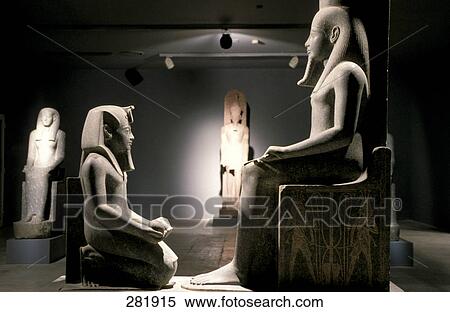 A statue of Horemheb and Atum, Luxor Museum, Luxor, Egypt View Large Photo Image Stock Photography - A statue of Horemheb and Atum, Luxor Museum, Luxor, Egypt . Fotosearch
