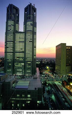 Aerial view of buildings in city, Tokyo Prefecture, Japan View Large Photo Image Stock Image - Aerial view of buildings in city, Tokyo Prefecture, Japan . Fotosearch