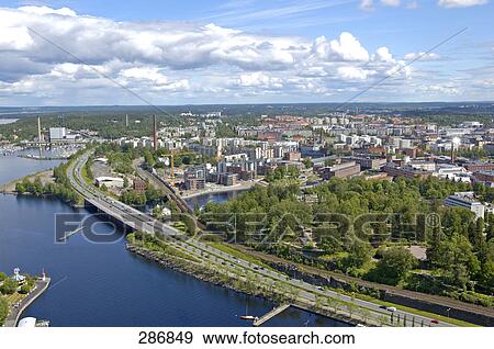 Aerial view of city at coast, Baltic Sea, Helsinki, Finland View Large Photo Image Stock Photo - Aerial view of city at coast, Baltic Sea, Helsinki, Finland . Fotosearch