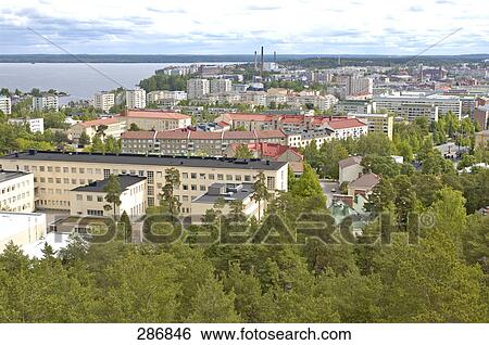 Aerial view of city, Helsinki, Finland View Large Photo Image Stock Photograph - Aerial view of city, Helsinki, Finland . Fotosearch