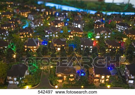 Aerial view of cityscape at night, Beijing, China View Large Photo Image Stock Photo - Aerial view of cityscape at night, Beijing, China . Fotosearch