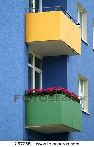 Balconies, Moabit, Berlin, Germany, Europe View Large Photo Image Stock Image - Balconies, Moabit, Berlin, Germany, Europe . Fotosearch