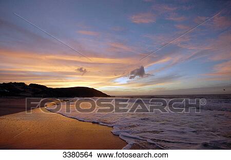 Beach at sunset, Venezuela View Large Photo Image Picture - Beach at sunset, Venezuela . Fotosearch