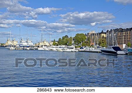 Boats moored at harbor, Baltic Sea, Helsinki, Finland View Large Photo Image Stock Image - Boats moored at harbor, Baltic Sea, Helsinki, Finland . Fotosearch