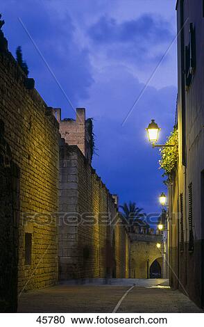 Buildings along street, Alcudia, Balearic Islands, Majorca, Balearic Islands, Spain View Large Photo Image Stock Image - Buildings along street, Alcudia, Balearic Islands, Majorca, Balearic Islands, Spain . Fotosearch