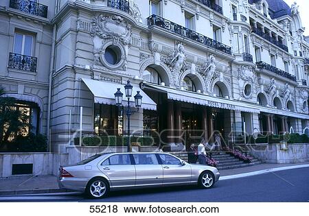 Car in front of hotel, Monte Carlo, Monaco View Large Photo Image Stock Photo - Car in front of hotel, Monte Carlo, Monaco . Fotosearch
