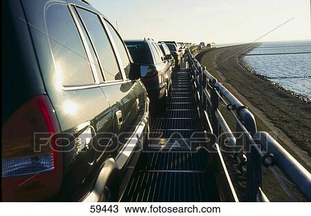 Cars on freight train, Hindenburgdamm, Sylt View Large Photo Image Stock Image - Cars on freight train, Hindenburgdamm, Sylt . Fotosearch