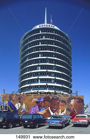 Cars parked in front of tower, Hollywood, Los Angeles, California, USA View Large Photo Image Stock Image - Cars parked in front of tower, Hollywood, Los Angeles, California, USA . Fotosearch