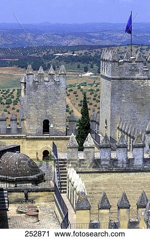 Castle overlooking rural landscape, Almodovar Castle, Andalusia, Spain View Large Photo Image Stock Image - Castle overlooking rural landscape, Almodovar Castle, Andalusia, Spain . Fotosearch