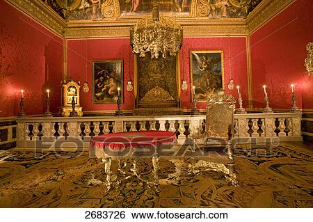 Chair and table in exhibition hall of castle, Palace of Versailles, Paris, France View Large Photo Image Stock Photograph - Chair and table in exhibition hall of castle, Palace of Versailles, Paris, France . Fotosearch
