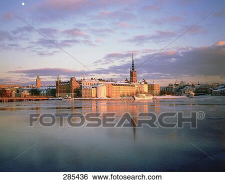 City at waterfront, Gamla Stan, Riddarholmen, Sweden View Large Photo Image Stock Photograph - City at waterfront, Gamla Stan, Riddarholmen, Sweden . Fotosearch