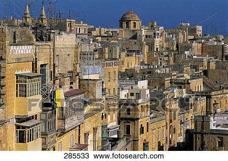 Cityscape against sky, Malta View Large Photo Image Stock Image - Cityscape against sky, Malta . Fotosearch