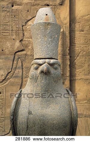 Close-up of bird sculpture, Temple Of Horus, Edfu, Egypt View Large Photo Image Stock Photograph - Close-up of bird sculpture, Temple Of Horus, Edfu, Egypt . Fotosearch
